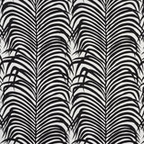 Schumacher Zebra Palm Indoor/Outdoor Black Fabric