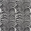 Schumacher Zebra Palm Indoor/Outdoor Black Fabric