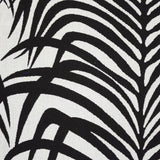 Schumacher Zebra Palm Indoor/Outdoor Black Fabric