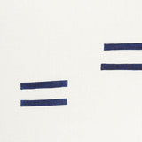 Schumacher Oaxaca Navy On White Fabric