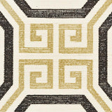 Schumacher Octavia Sisal Gold & Jet Wallpaper