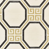 Schumacher Octavia Sisal Gold & Jet Wallpaper