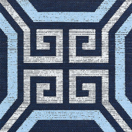 Schumacher Octavia Sisal Navy Wallpaper