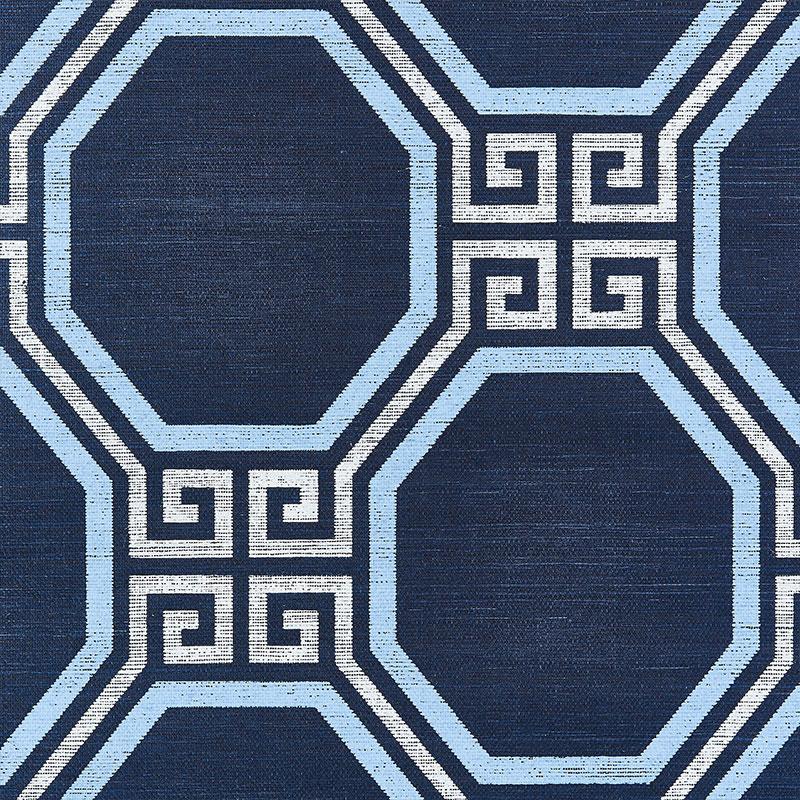 Schumacher Octavia Sisal Navy Wallpaper – DecoratorsBest