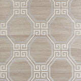 Schumacher Octavia Hemp Shimmer Quartz Wallpaper