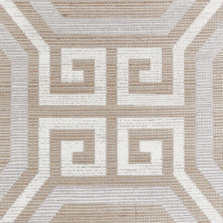 Schumacher Octavia Hemp Shimmer Quartz Wallpaper