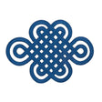 Schumacher Sapphire Good Luck Knot Appliqu