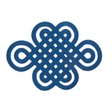 Schumacher Sapphire Good Luck Knot Appliqu