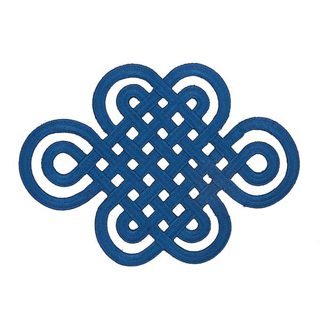 Schumacher Sapphire Good Luck Knot Appliqu