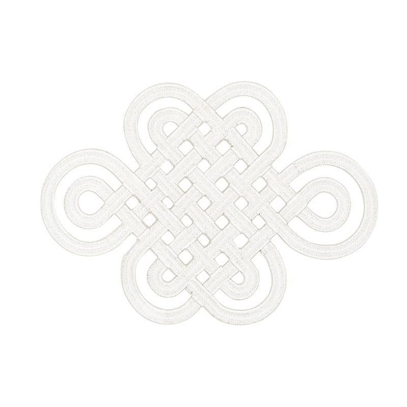 Schumacher Ivory Good Luck Knot Appliqu