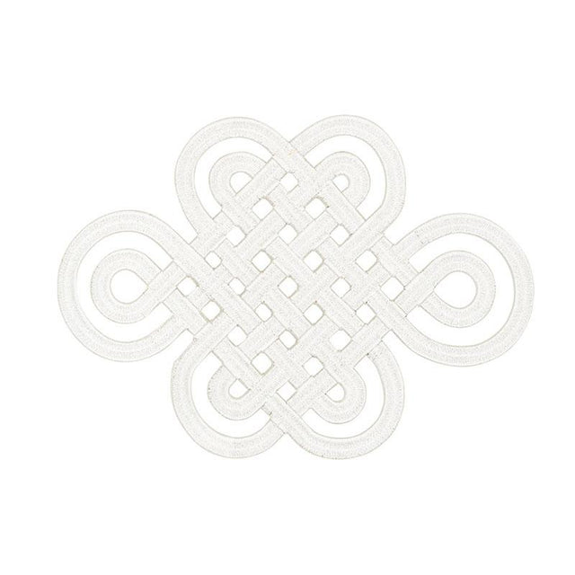 Schumacher Ivory Good Luck Knot Appliqu