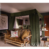 Schumacher Good Luck Knot Appliqu Black Trim