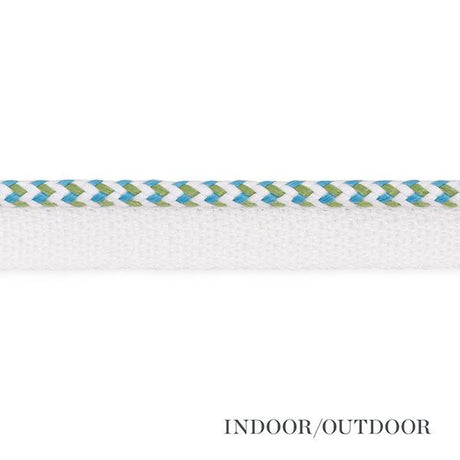 Schumacher Aqua Bolander Cord Indoor/Outdoor