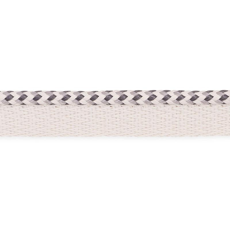 Schumacher Bolander Cord Indoor/Outdoor Grey Trim