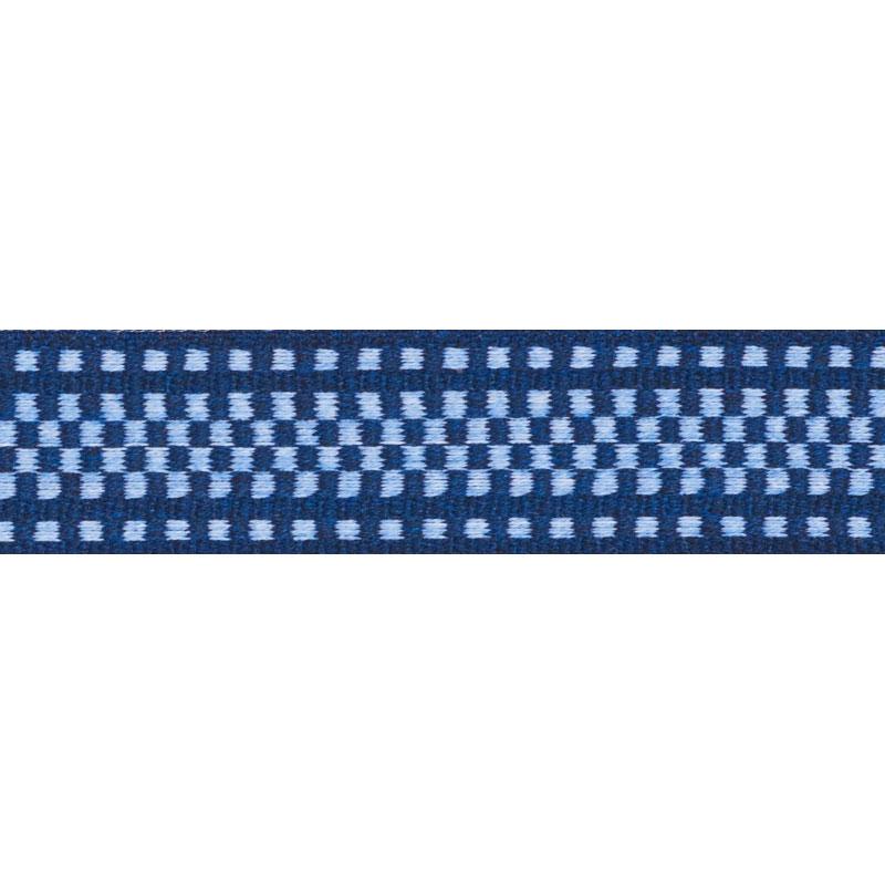 Schumacher Chambray & Navy Marta Tape Indoor/ Outdoor