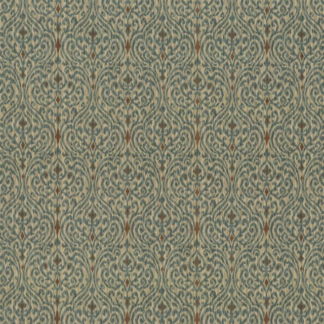Kasmir Tandoori Scroll Driftwood Fabric