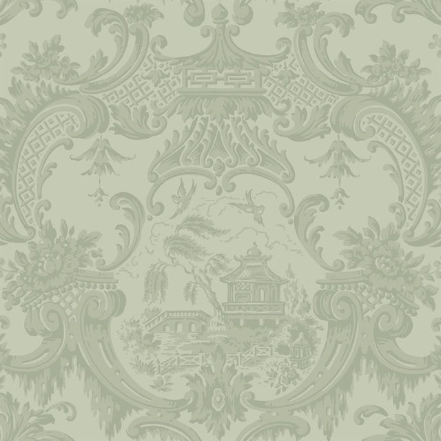 Cole & Son CHIPPENDALE CHINA OLIVE Wallpaper