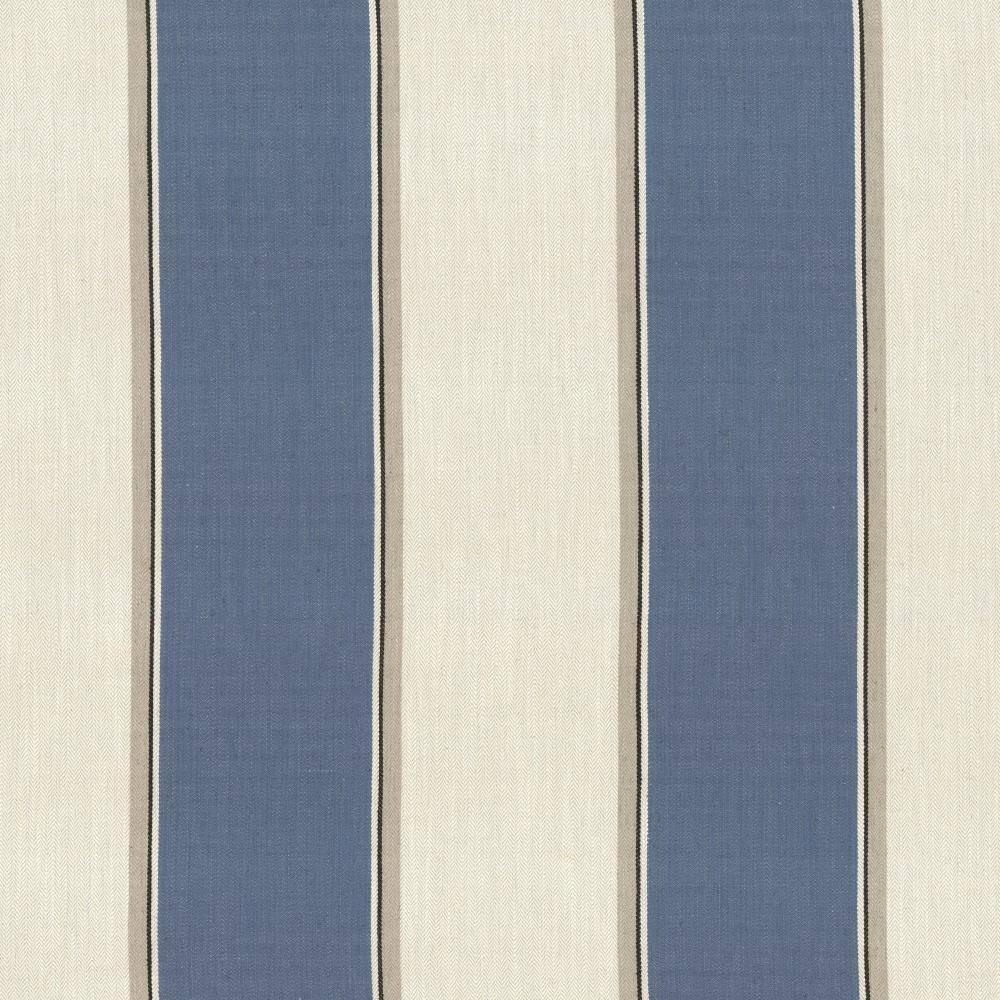 Kasmir Thoreau Stripe Indigo Fabric