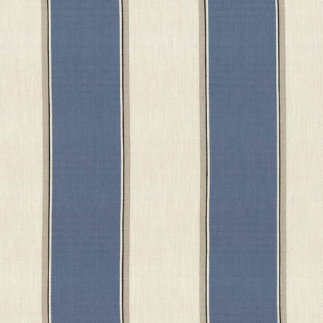 Kasmir Thoreau Stripe Indigo Fabric