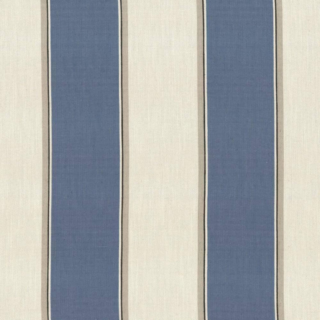 Kasmir Thoreau Stripe Indigo Fabric
