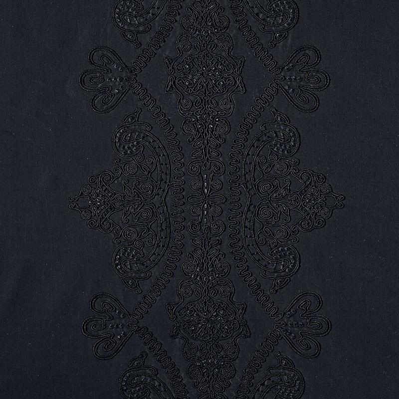 Schumacher Castille Jet Fabric