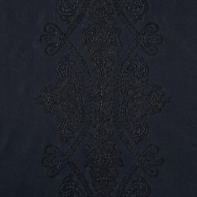 Schumacher Castille Jet Fabric