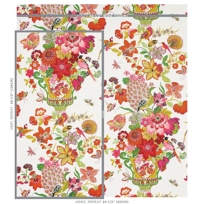 Schumacher Lansdale Bouquet Summer Fabric