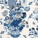Schumacher Lansdale Bouquet Porcelain Fabric