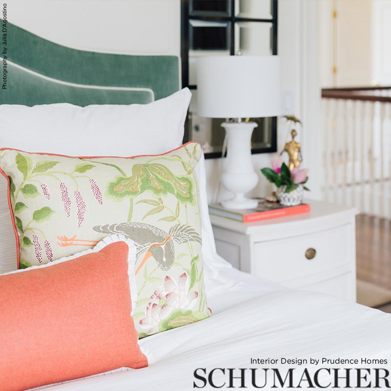 Schumacher Lotus Garden Parchment Fabric