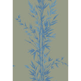 Cole & Son BAMBOO BLUE ON KHAKI Wallpaper