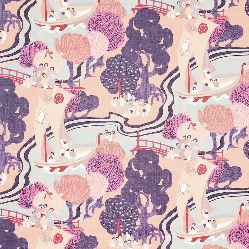 Schumacher Pearl River Blush Fabric