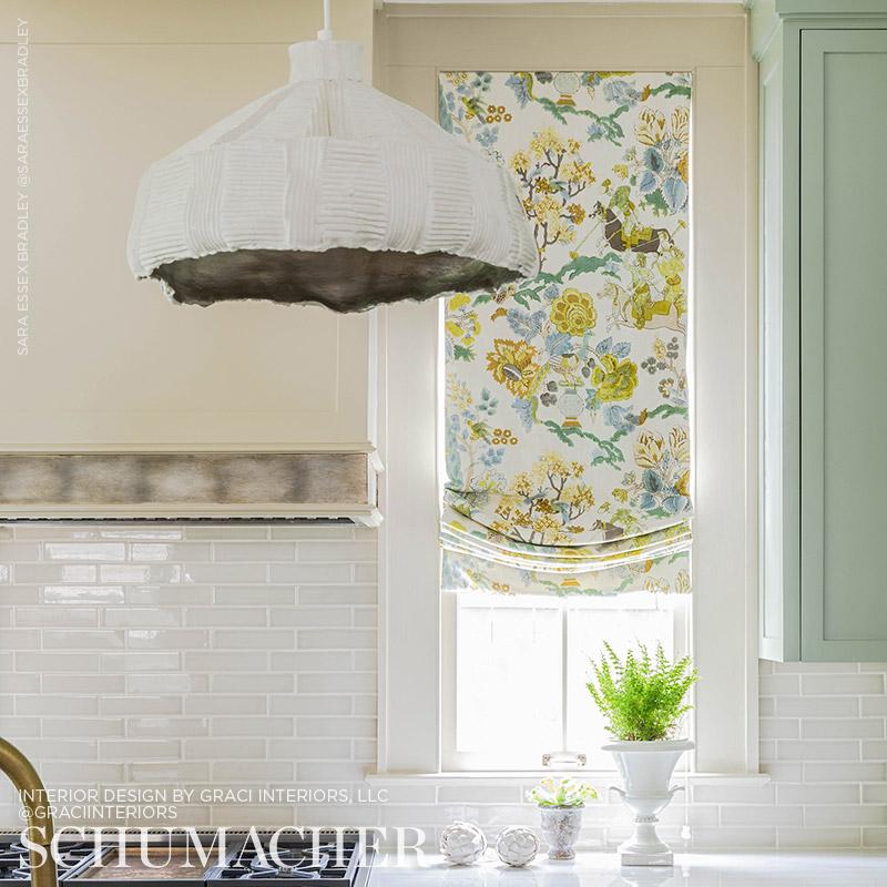 Schumacher Persian Lancers Citron Fabric