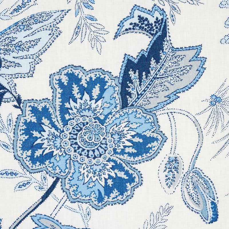 Schumacher Sandoway Vine Delft Fabric