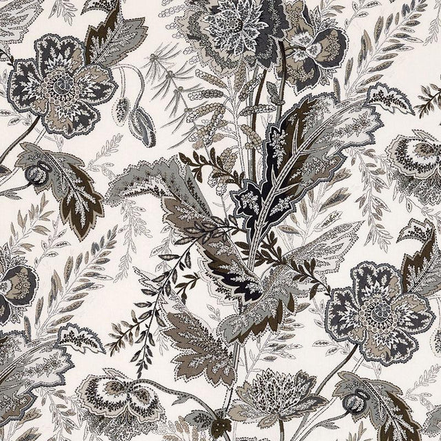 Schumacher Sandoway Vine Charcoal Fabric
