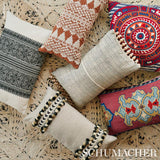 Schumacher Toledo Embroidery Noir Fabric