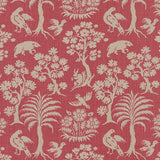 Schumacher Woodland Silhouette Rhubarb Fabric