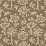 Schumacher Woodland Silhouette Mocha Fabric