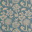 Schumacher Woodland Silhouette Cadet Fabric