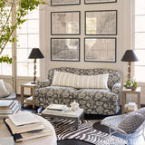 Schumacher Woodland Silhouette Steel Fabric