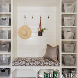 Schumacher Woodland Silhouette Steel Fabric