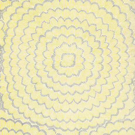 Schumacher Feather Bloom Sisal Sun & Fog Wallpaper