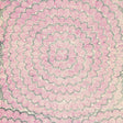 Schumacher Feather Bloom Sisal Fuchsia & Jet Wallpaper