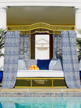 Scalamandre Meander Velvet Navy Fabric