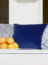 Scalamandre Meander Velvet Navy Fabric