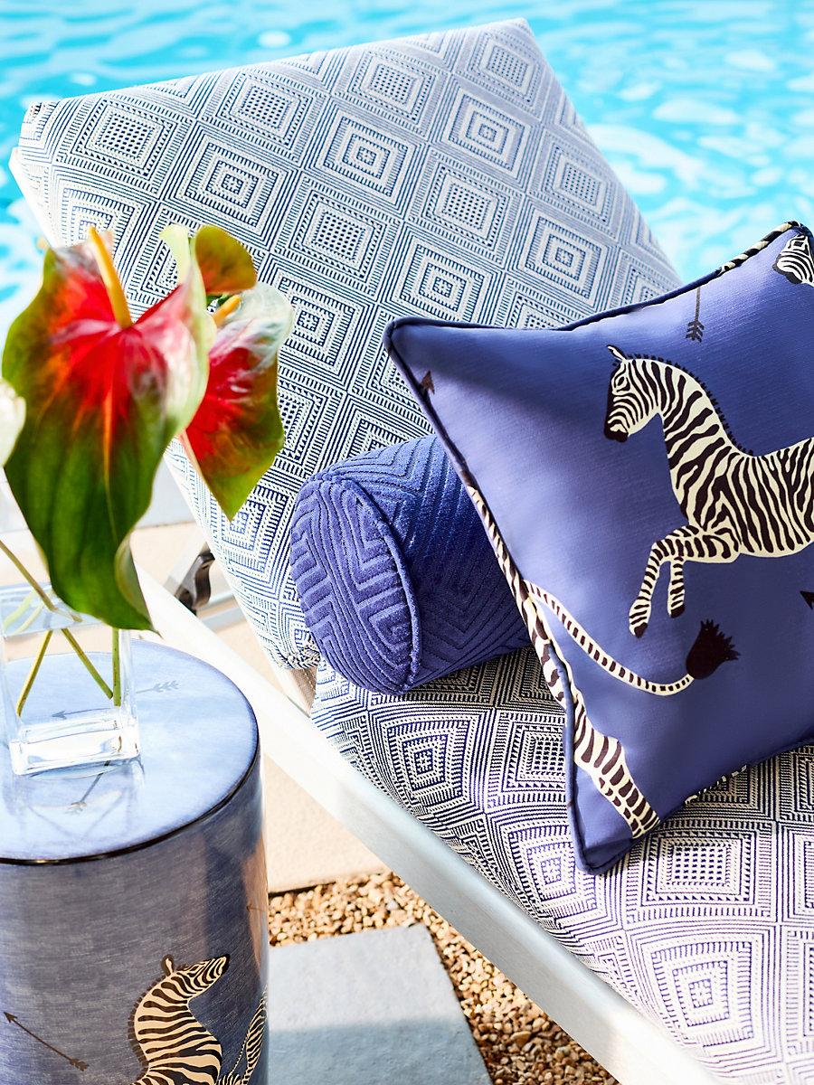 Scalamandre Meander Velvet Navy Fabric