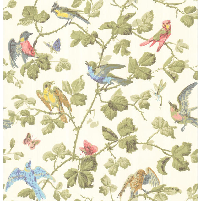Cole & Son WINTER BIRDS MULTI-COLOURED Wallpaper