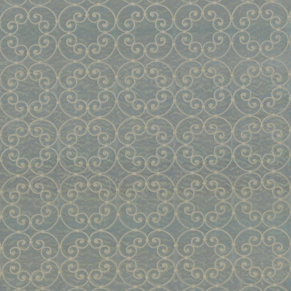 Kasmir Tracery Steel Blue Fabric