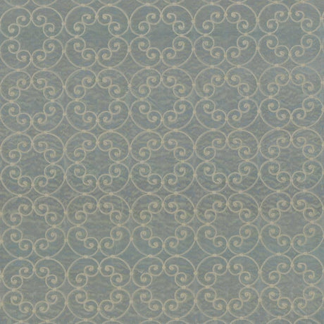 Kasmir Tracery Steel Blue Fabric