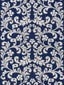 Scalamandre Chiara Embroidery Indigo Fabric
