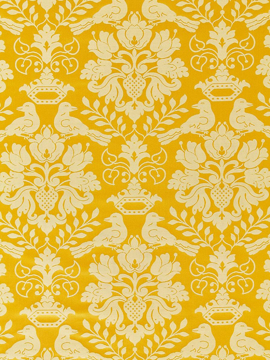 Scalamandre Love Bird Gold Fabric